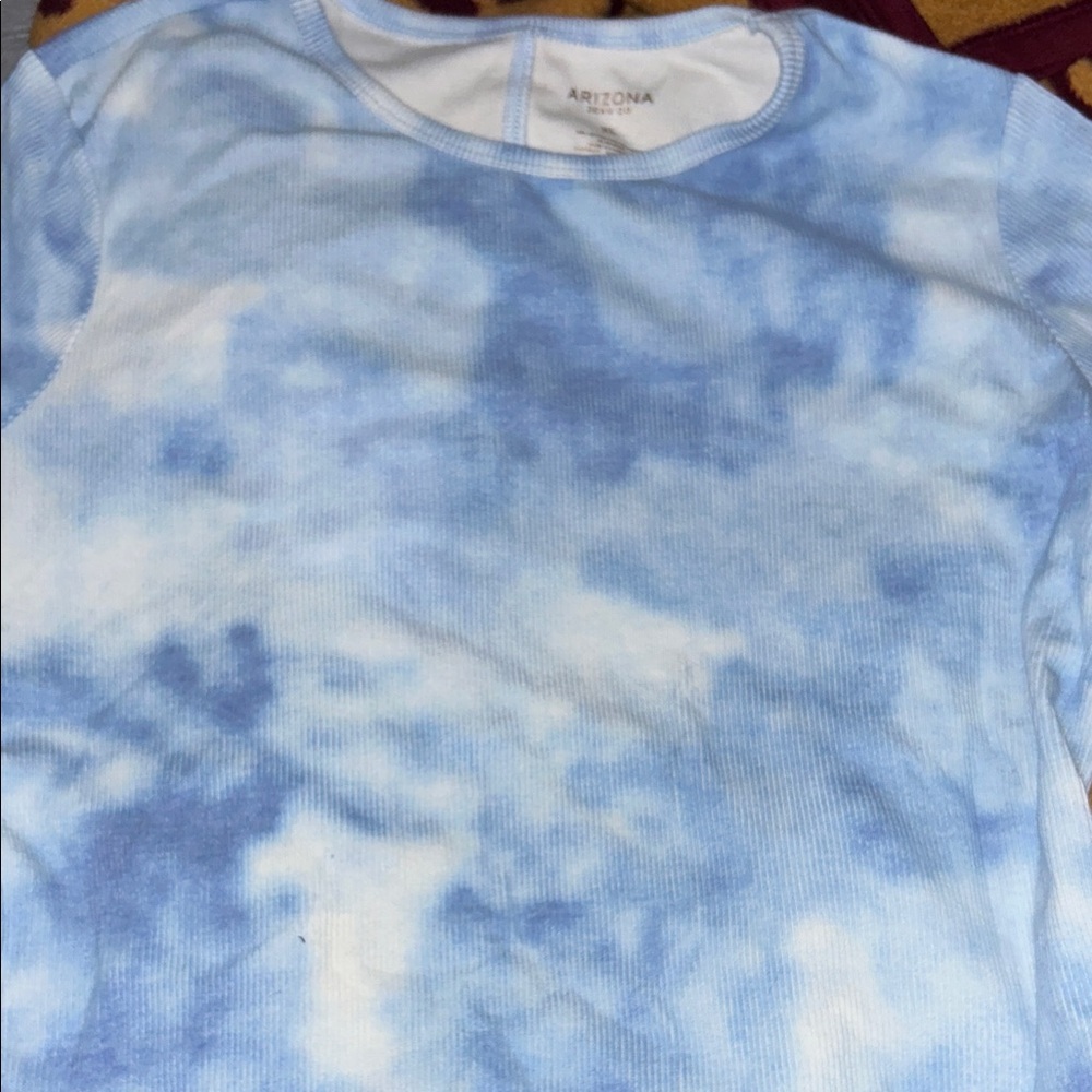 Blue Tie-Dye Short Sleeve Shirt